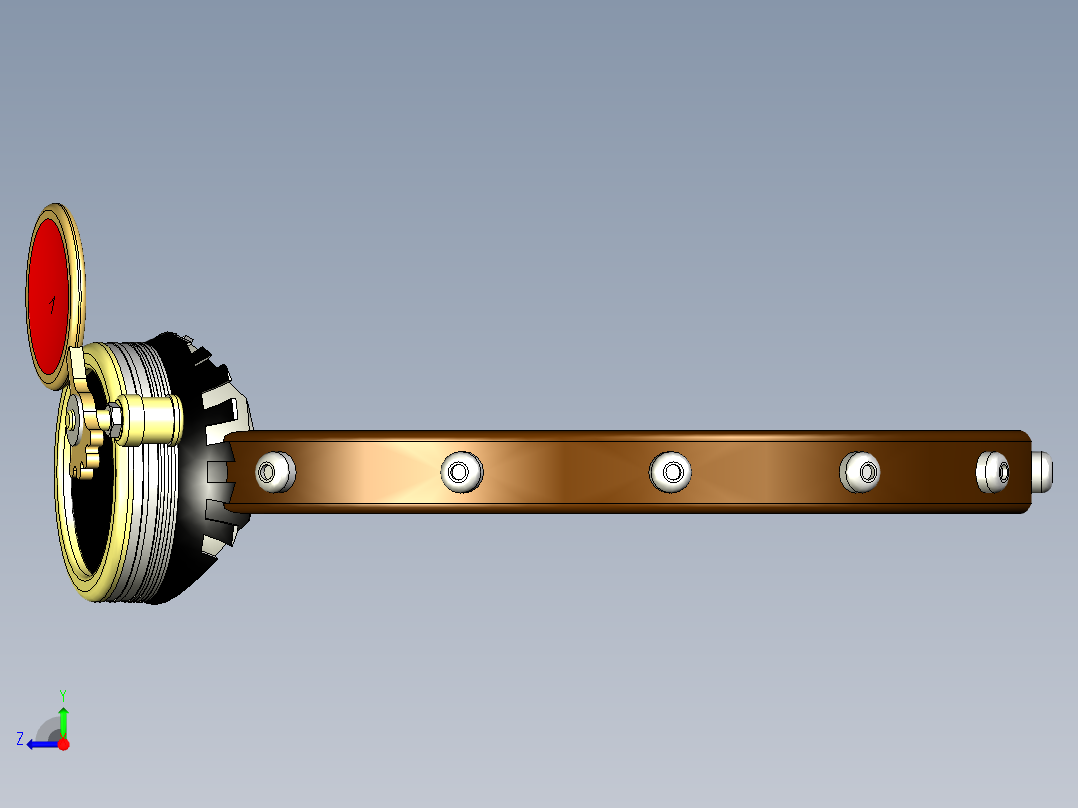 蒸汽朋克护目镜右视图