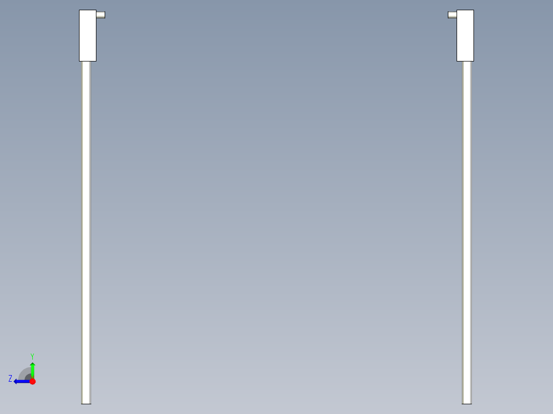 耐高温玻璃光纤_对射型FT-GW1505_3D右视图