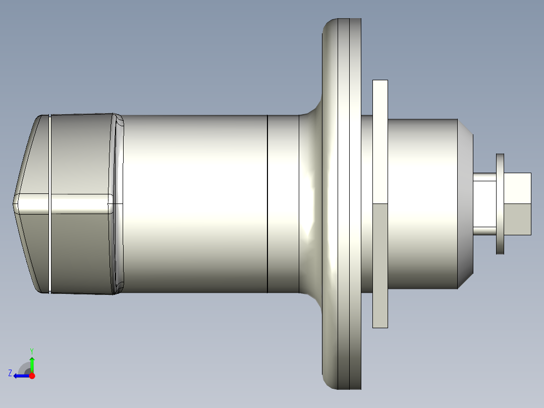 不銹鋼防水把手5571-3D多系列多零件图纸模型右视图