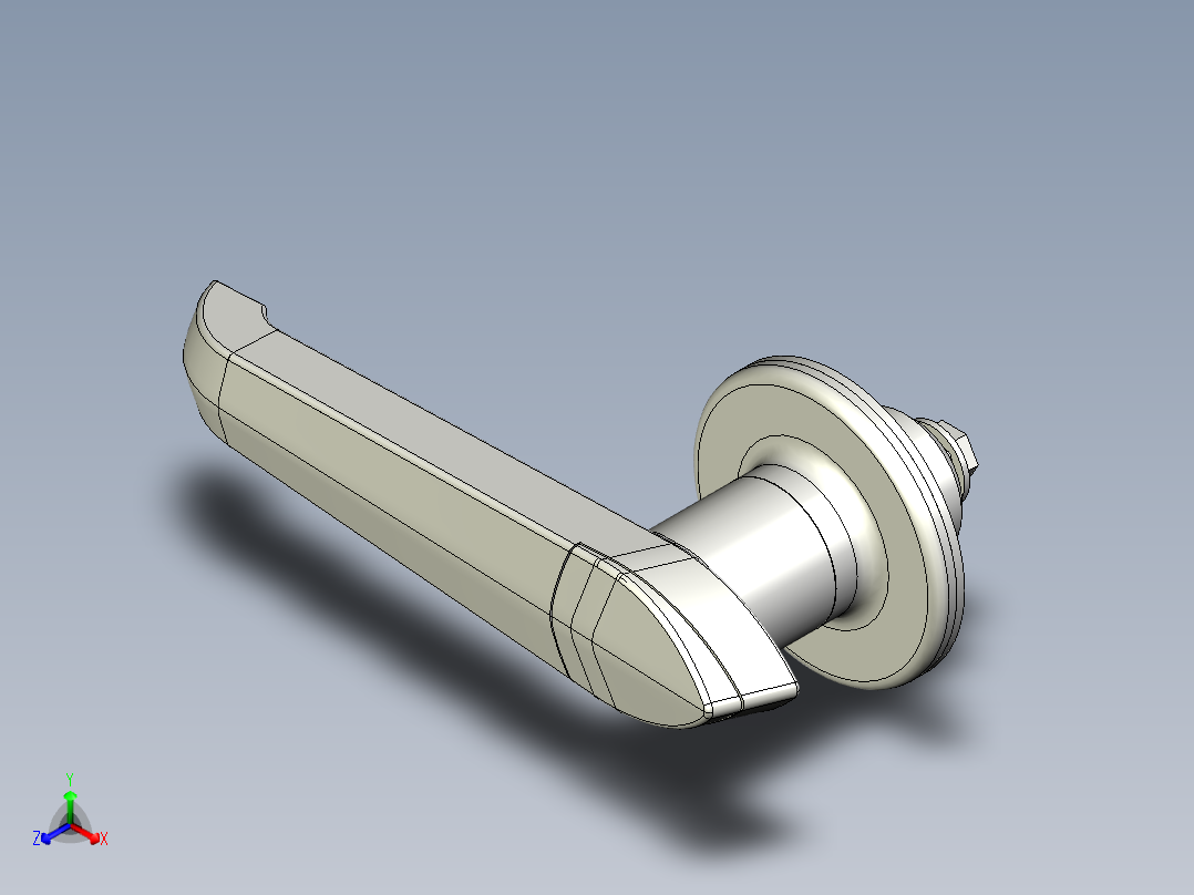 不銹鋼防水把手5571-3D多系列多零件图纸模型正等轴测图
