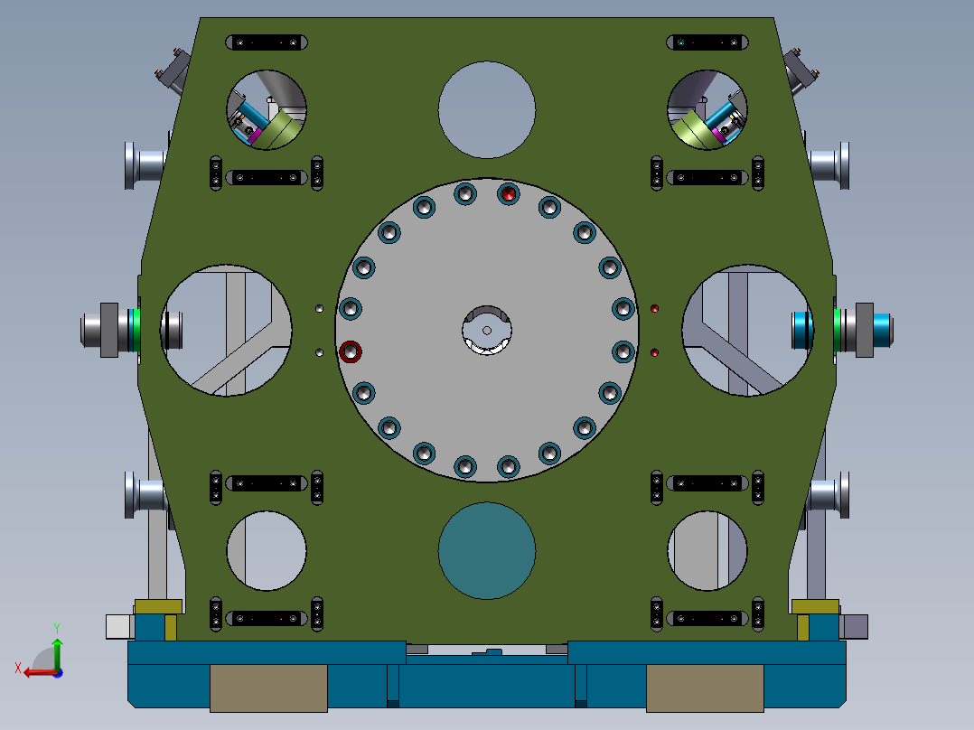 电缆挤出装置后视图