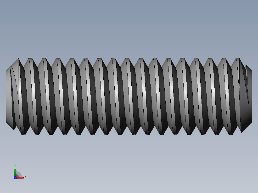 DIN 913-ISO 4026 固定螺钉-M2.5 L=8.SLDPRT前视图