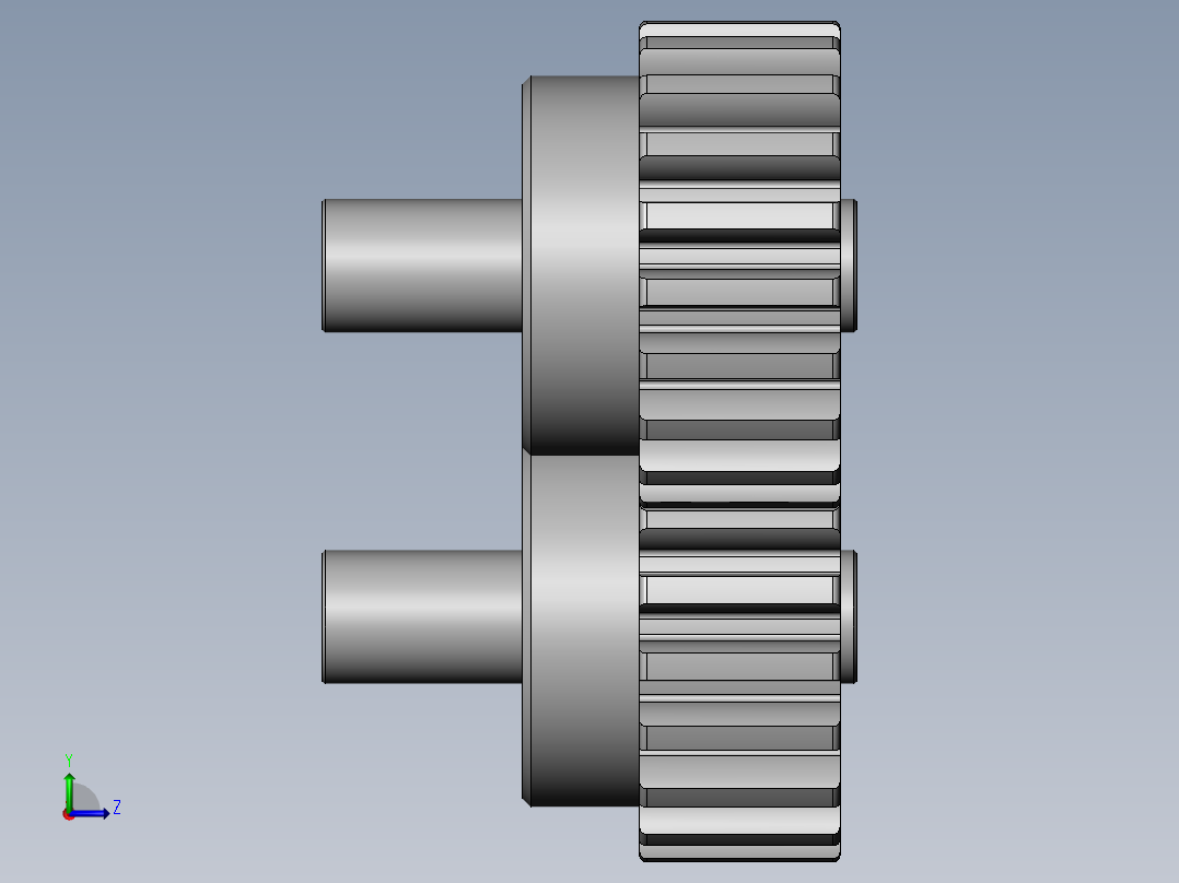 齿轮啮合 (4)左视图