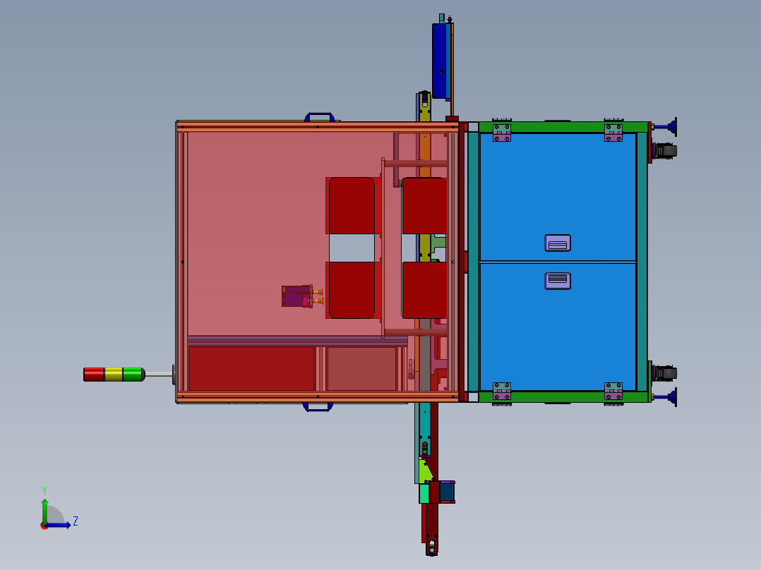 全自动串线设备sw17可编辑左视图