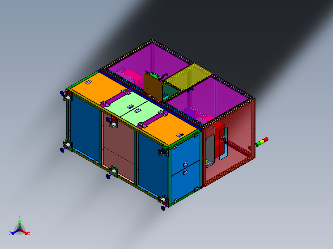 全自动串线设备sw17可编辑正等轴测图