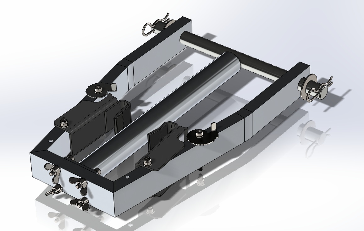 内框架固定住车轮，防止其转动