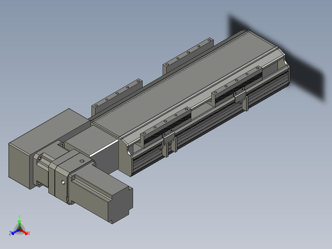 直线模组LHB17-L40-S200-BL设计图纸