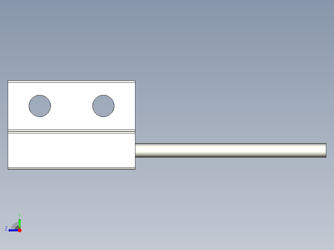 基恩士FU-L50Z_1_kc图纸模型右视图