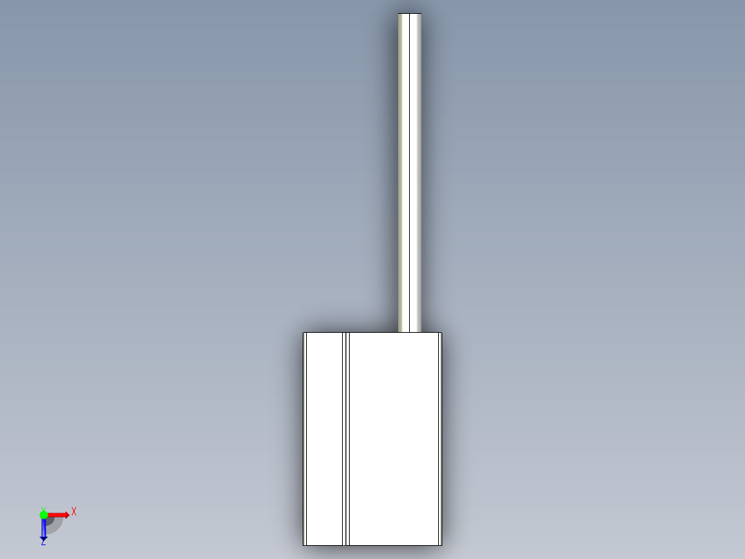基恩士FU-L50Z_1_kc图纸模型俯视图