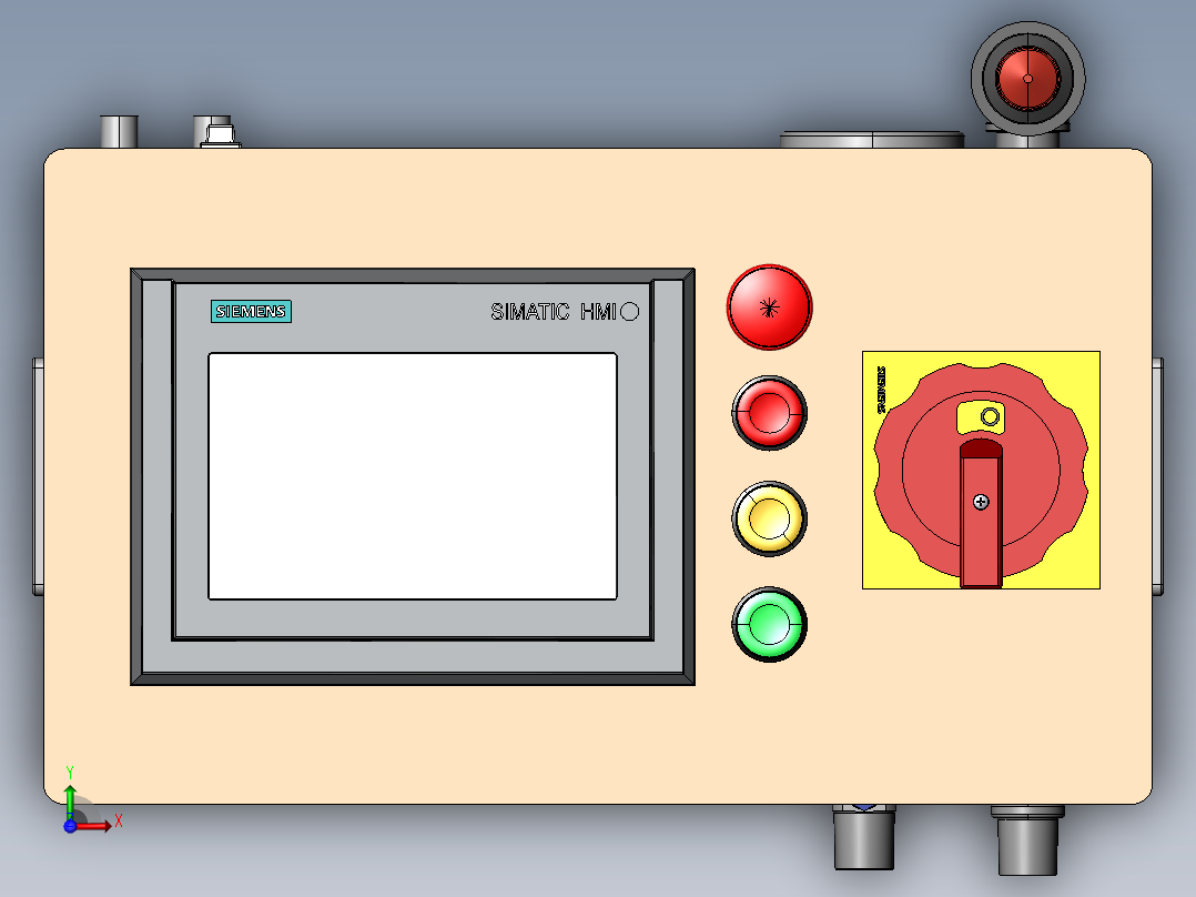 气密性检测组件前视图