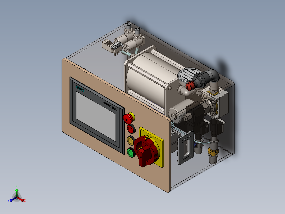 气密性检测组件正等轴测图