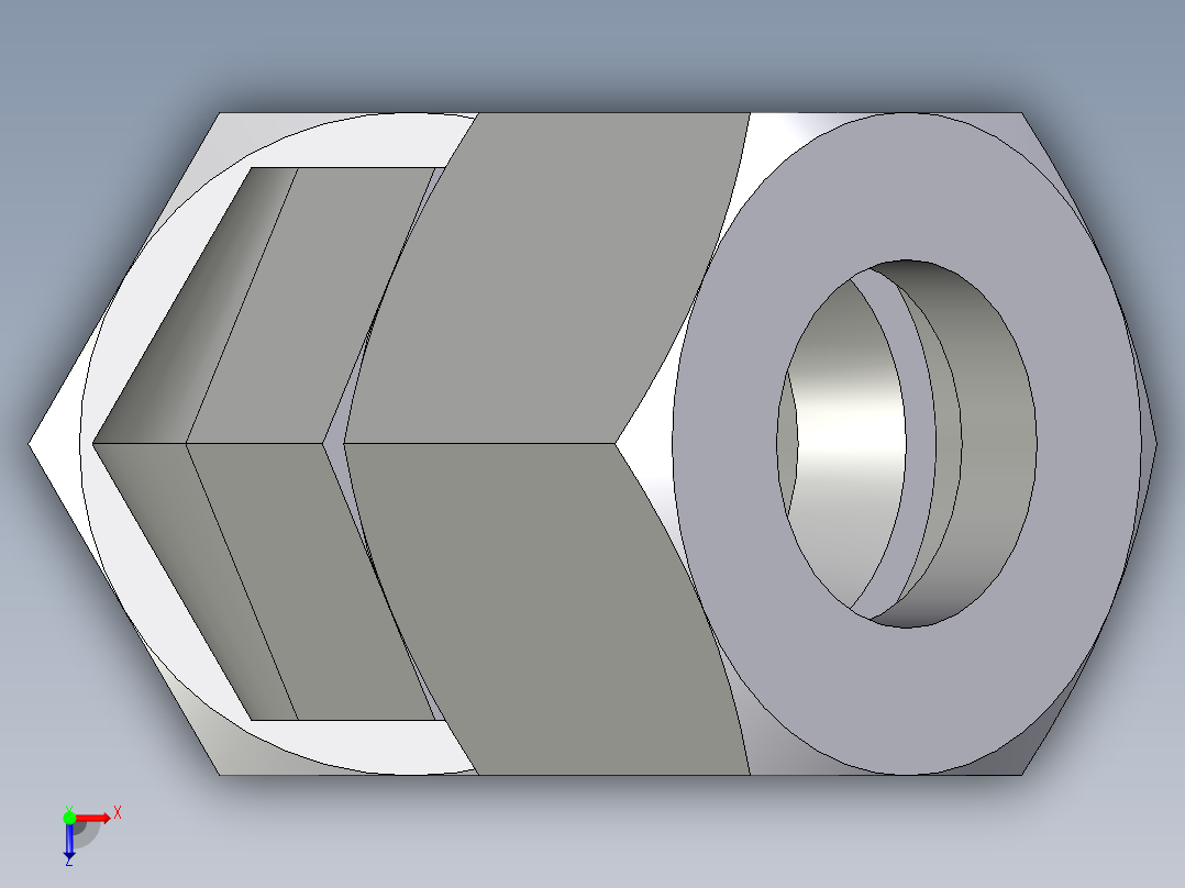 卡套式工业通用硬管接头EO_Swivel_nut_45_deg_elbow_EV20S71俯视图