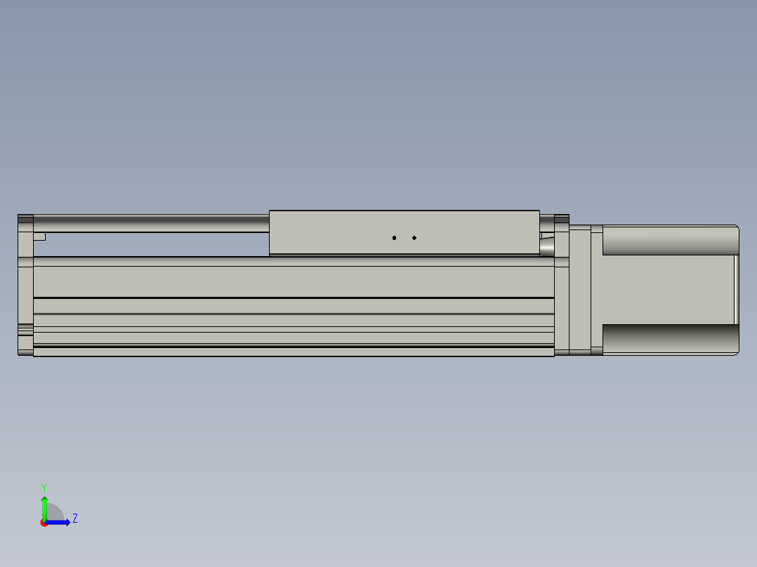 东锦丝杆传动-直线滑台模组DH270-C-L10-S150-BC-T1000W-C3左视图