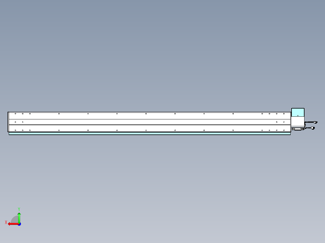 威洛博VBC同步带传动一无尘环境VBC14-L45-S1650-BRU-ZP75-C3后视图