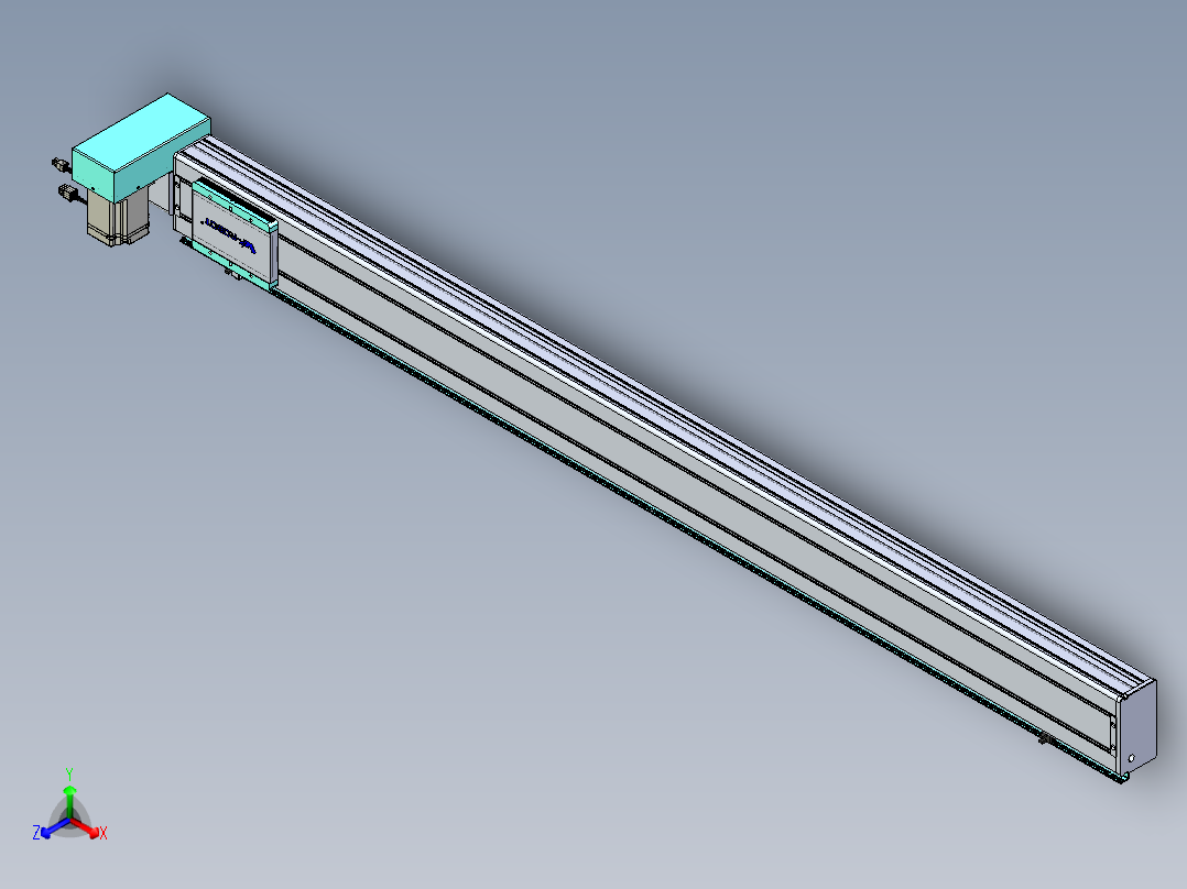威洛博VBC同步带传动一无尘环境VBC14-L45-S1650-BRU-ZP75-C3正等轴测图