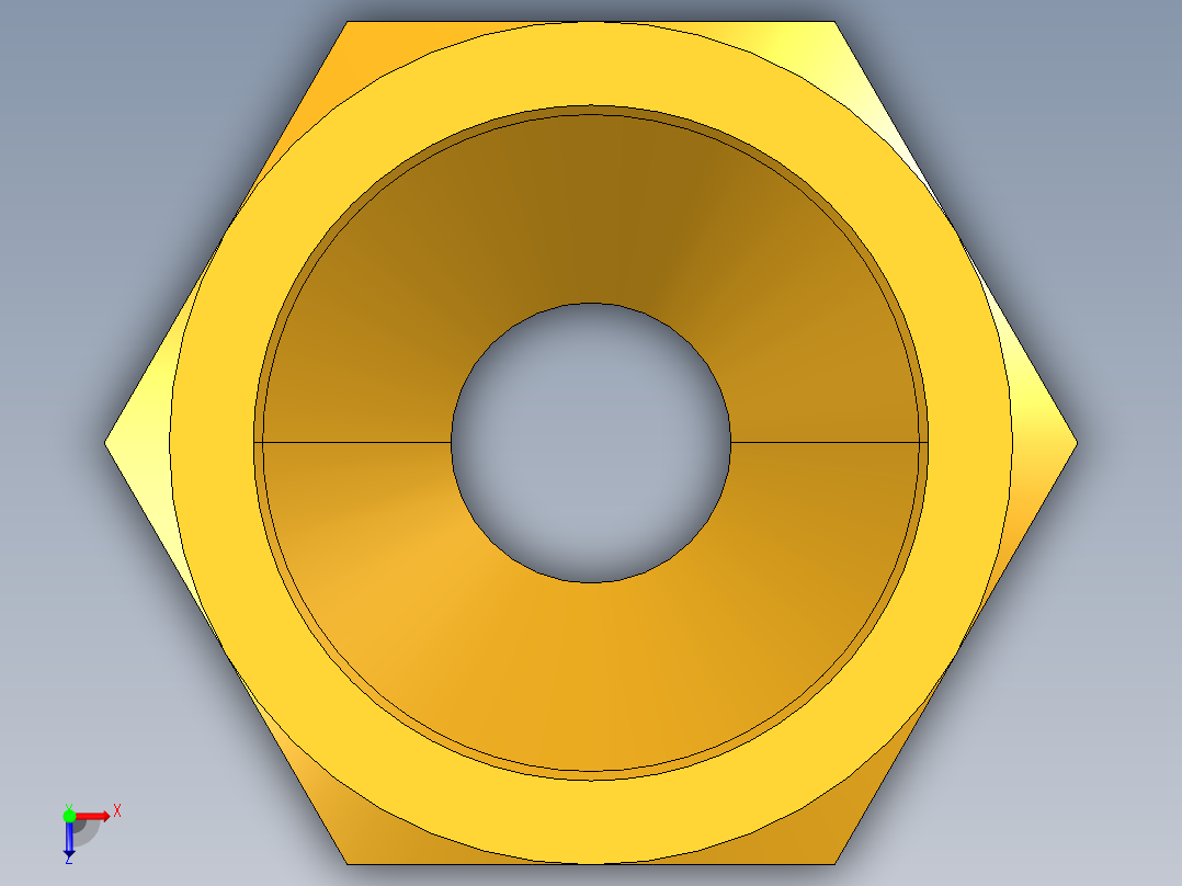 倒齿式工业管接头Hose Barb to Swivel 45Deg Female Flare 146HBLFSV-4-4俯视图