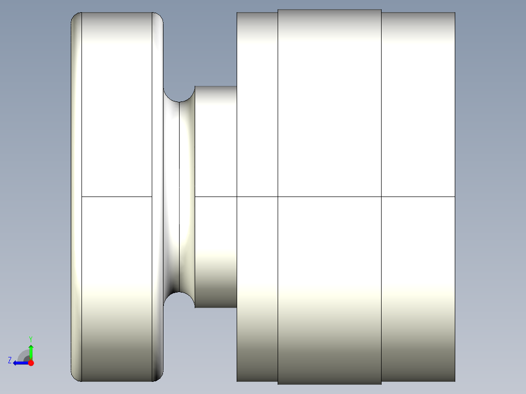 千斤頂2347-3D多系列多零件图纸模型右视图