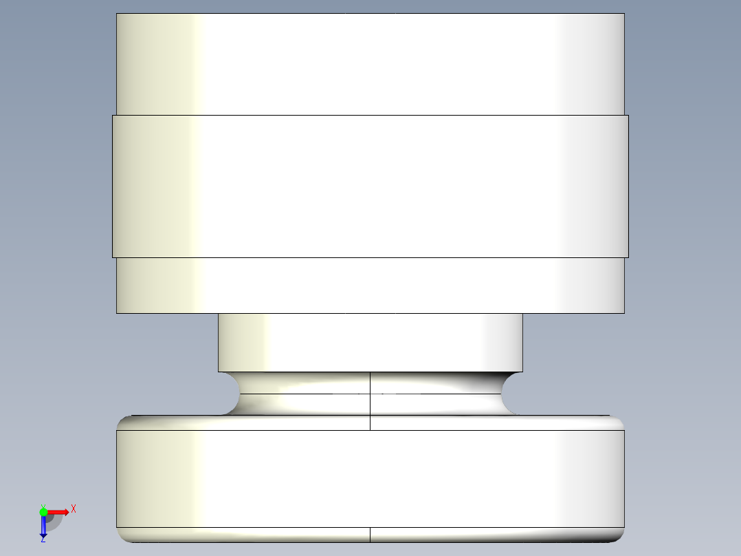 千斤頂2347-3D多系列多零件图纸模型俯视图