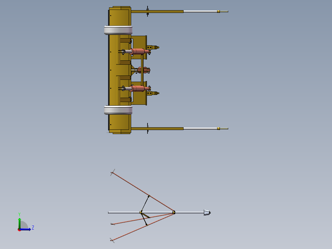 激光平地机（sw16可编辑+cad+说明书）左视图