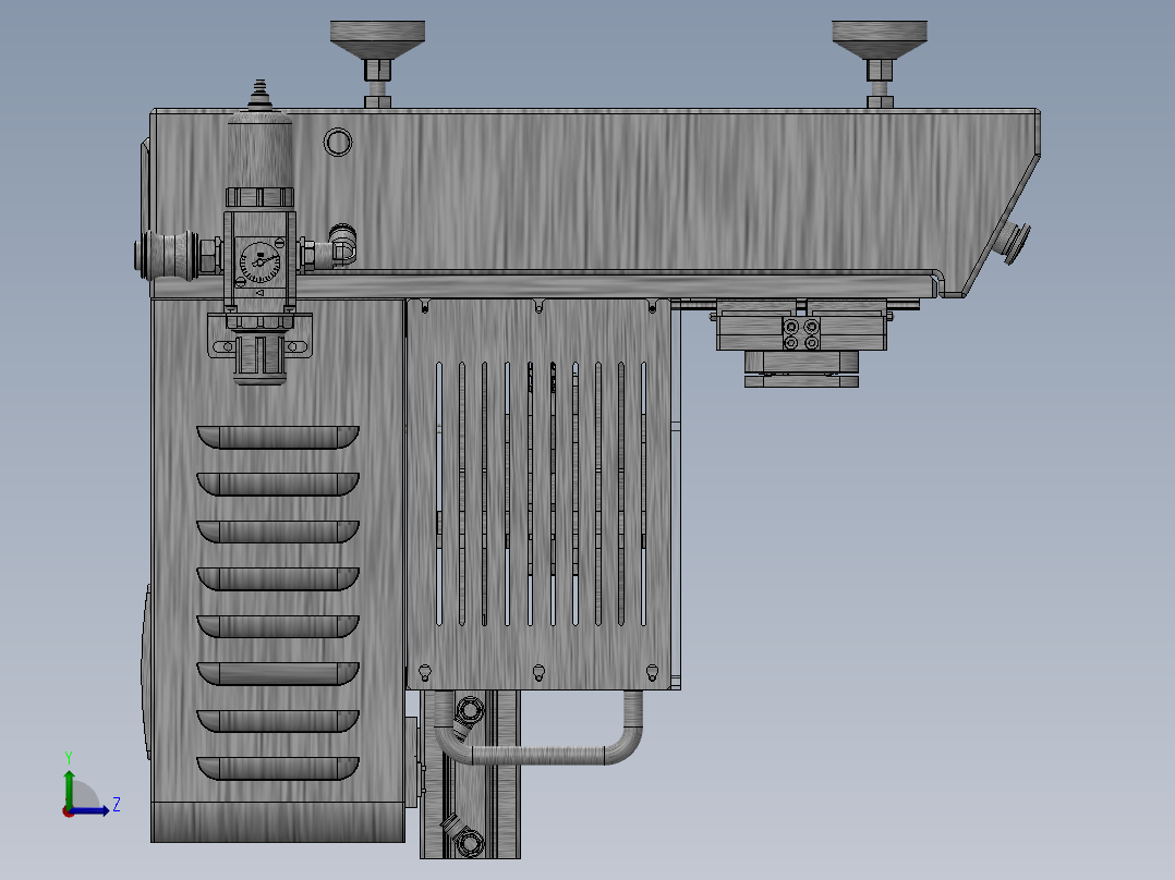 桌上型自动热熔组装设备sw17可编辑左视图