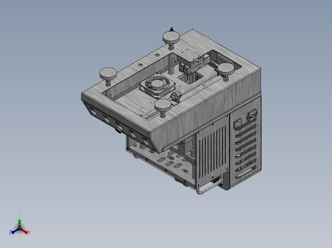 桌上型自动热熔组装设备sw17可编辑正等轴测图