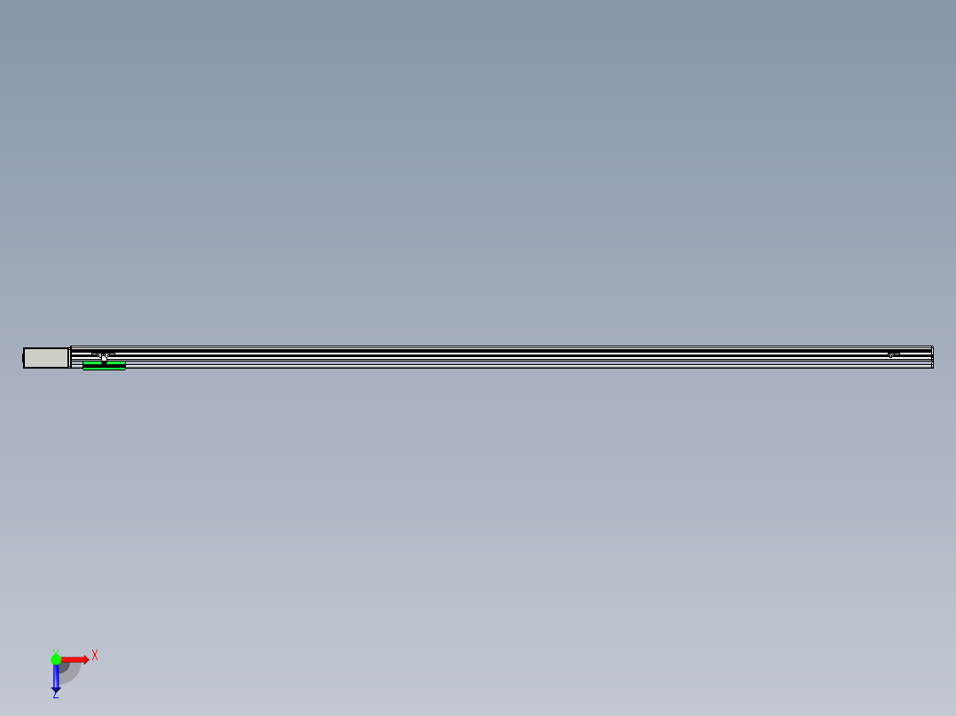 同步带滑台-半封闭B13H-L45-S2600-R-P40-D3俯视图