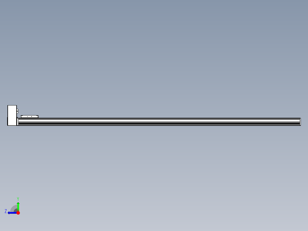 同步带全封闭直线模组TPA-HCB-105D-90-L1850-RU-C-P20-N3右视图