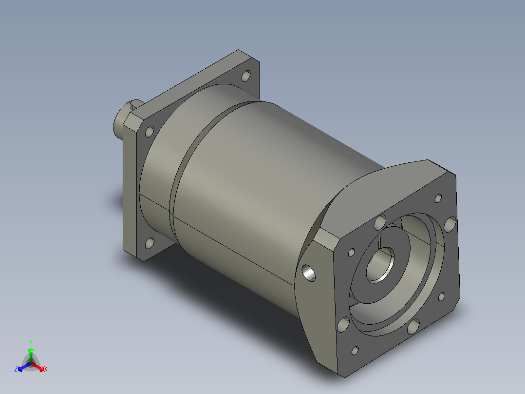 斜齿PHL090-L2-19-70-90-M6正等轴测图