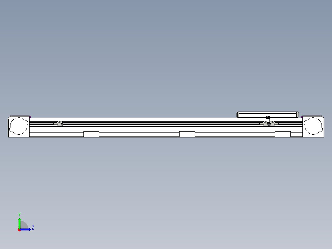 同步带滑台-欧规B8-L176-S850-L-ZP40-D3-N5左视图