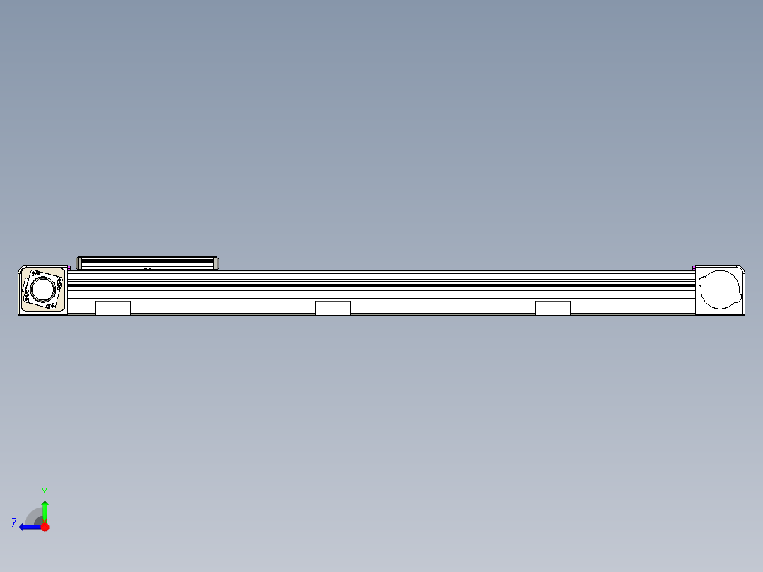 同步带滑台-欧规B8-L176-S850-L-ZP40-D3-N5右视图