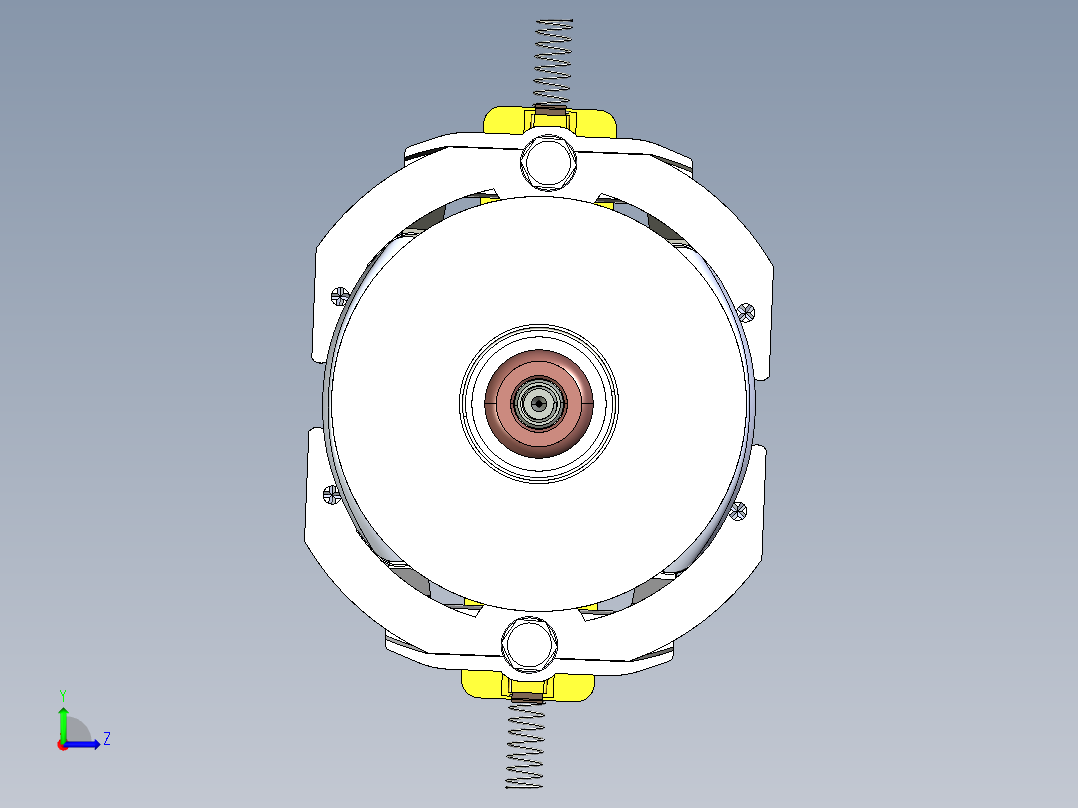 搅拌研磨设备电机左视图