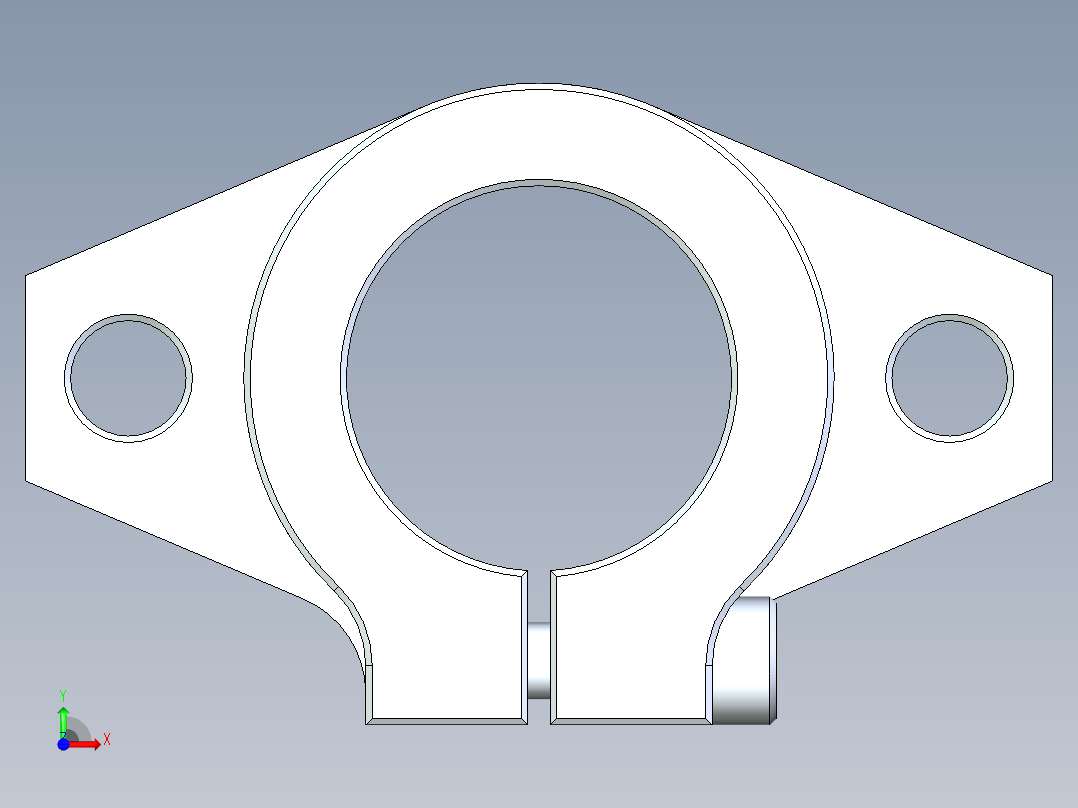 SHF30轴座前视图