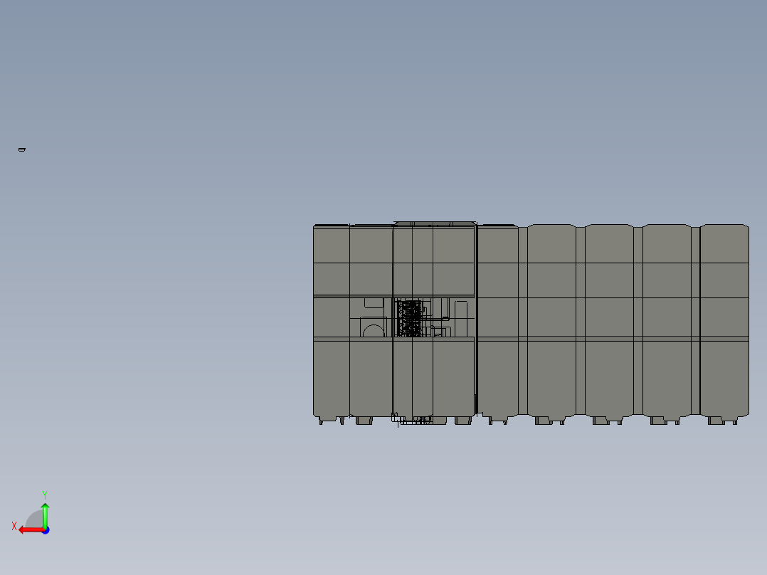 基恩士XG-7000A_7500A_EXTEND_kc图纸模型后视图