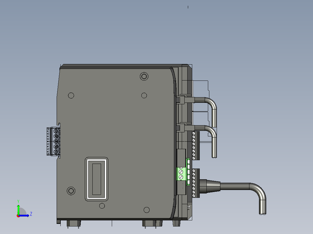 基恩士XG-7000A_7500A_EXTEND_kc图纸模型左视图