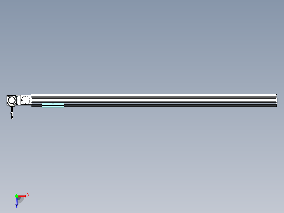 威洛博VBF同步带传动一般环境VBF14-L45-S1250-BL-ZP40-C3俯视图
