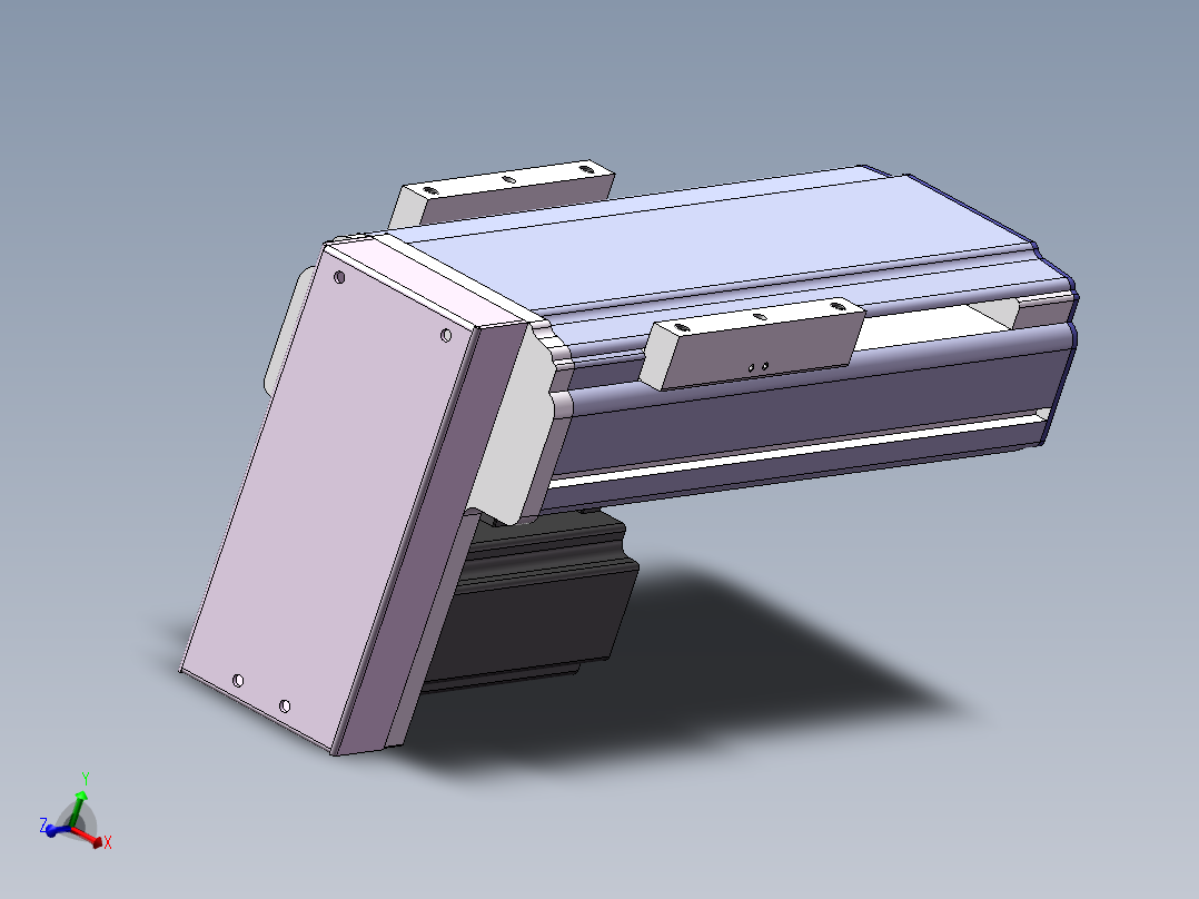 电动滑台模组SDN120下折模型