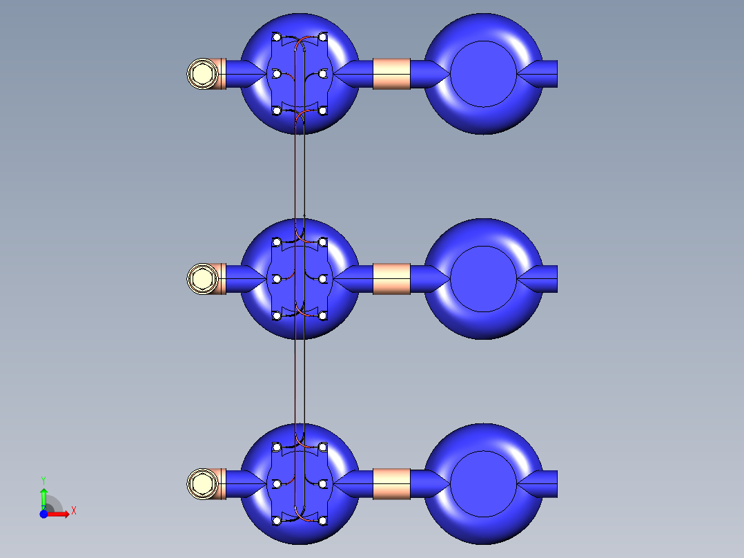 氢气和石油燃料发电机前视图