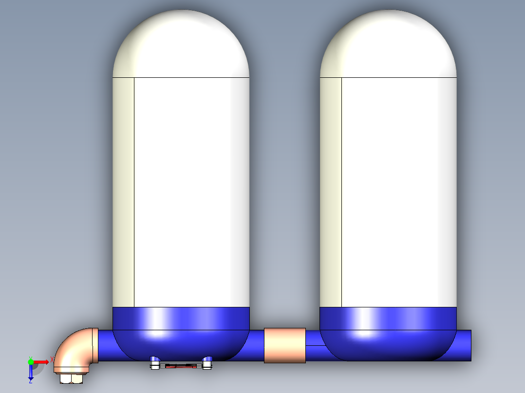 氢气和石油燃料发电机俯视图