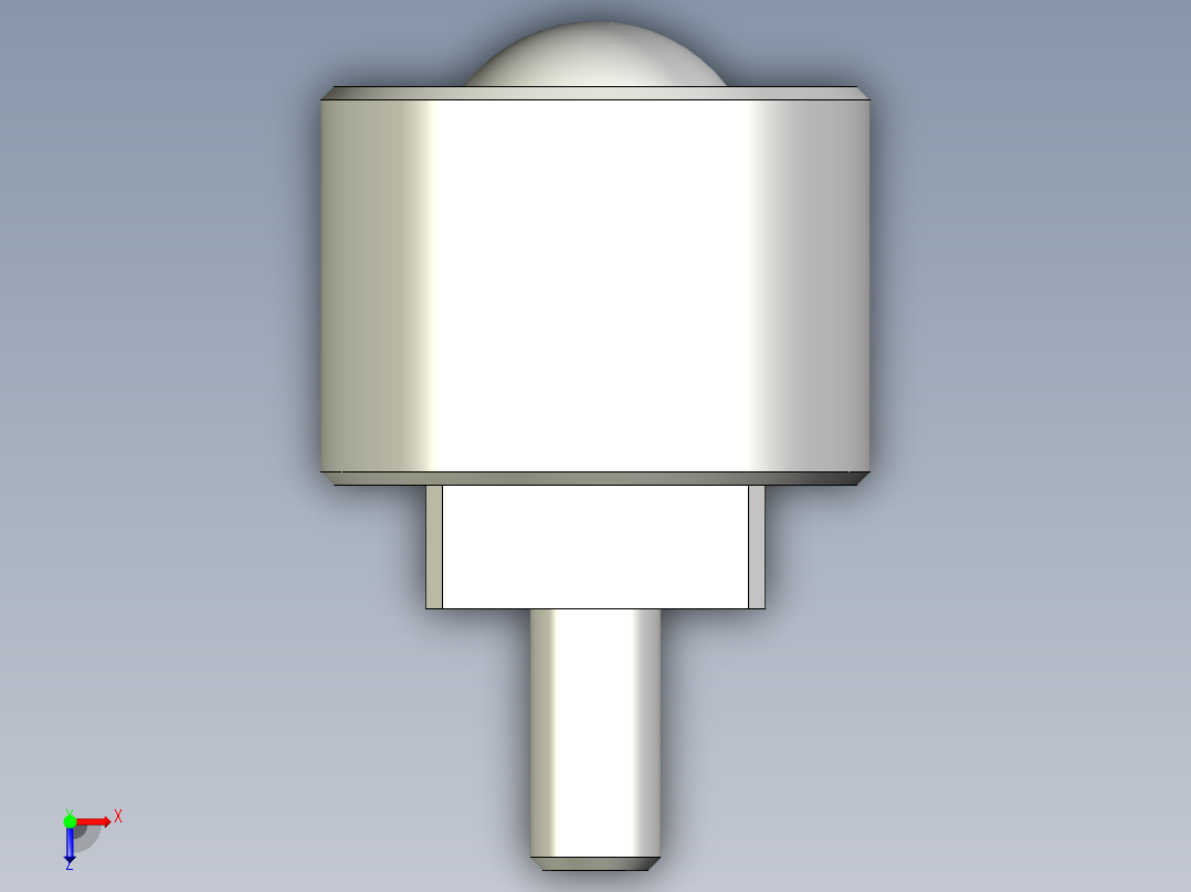 下向型萬向滾珠28,48-3D多系列多零件图纸模型俯视图