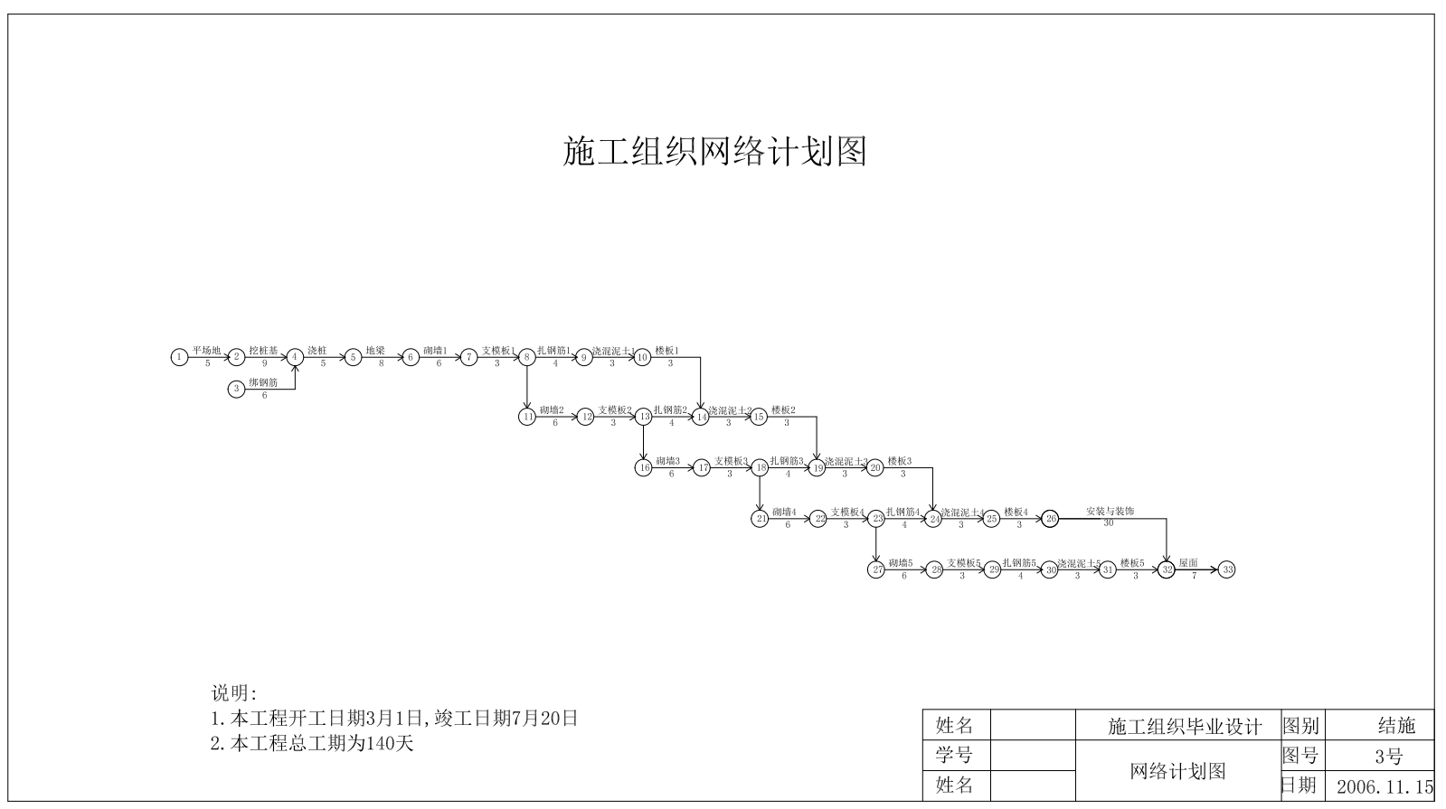 五层教学楼设计+CAD+说明