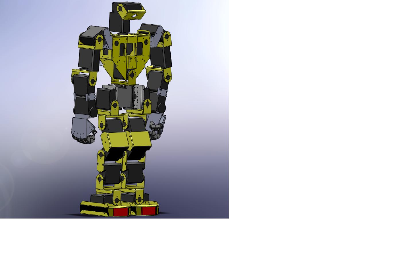 Robonova人形机器人结构模型3D图纸 STEP格式