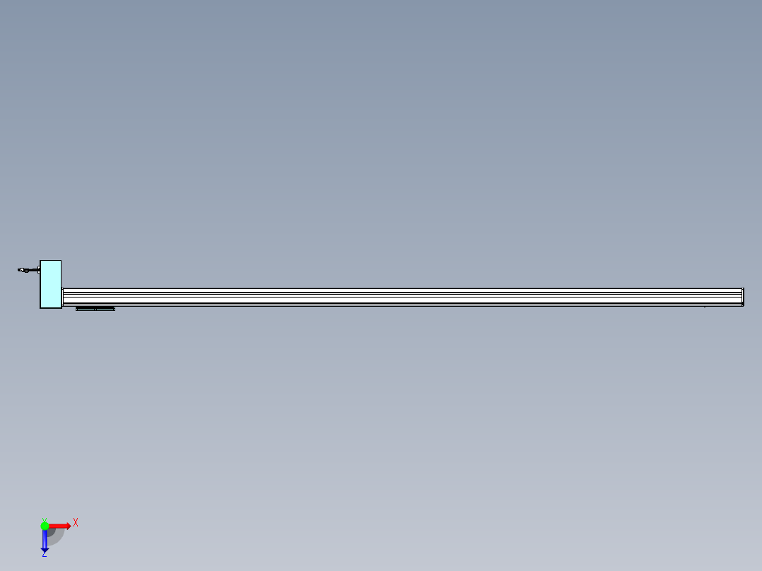 威洛博VBC同步带传动一无尘环境VBC14-L45-S2500-BRD-ZP75-C3俯视图