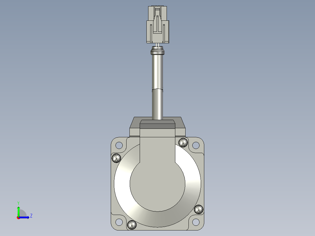 200W MHMJ伺服马达左视图