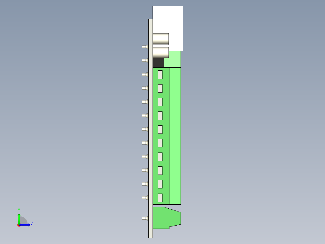 STB4100 Mach3 运动控制卡左视图