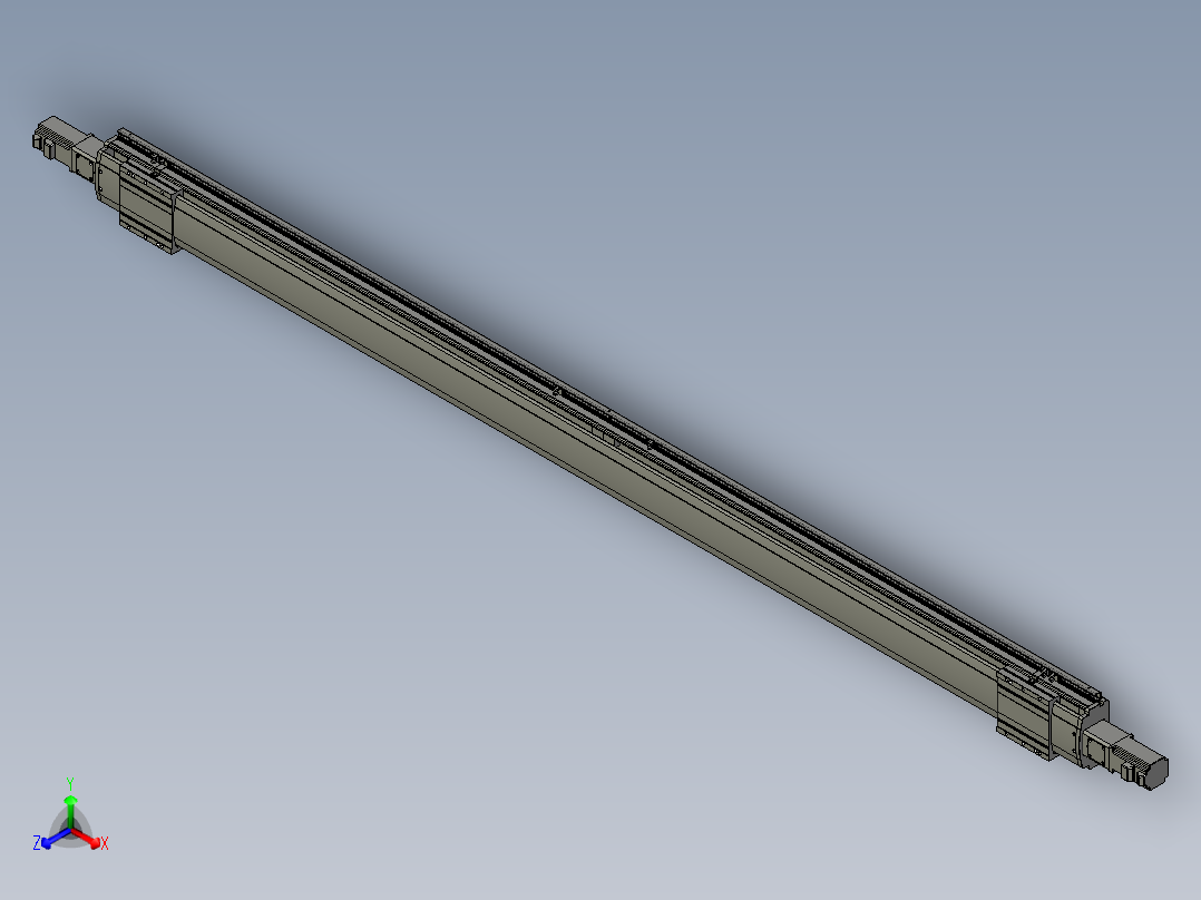 威洛博双电机滑台-VF14D2-S1050-BC-P40-C6正等轴测图