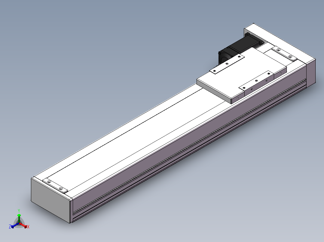精密模组MC140-L05-500-BL-M200-C4正等轴测图