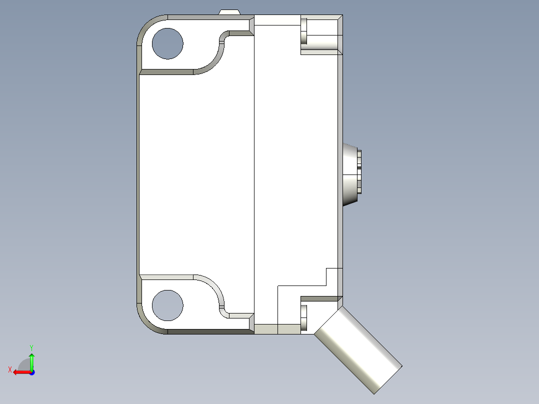 基恩士PZ-G51N_P_52N_P-T_kc图纸模型后视图