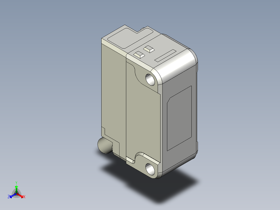 基恩士PZ-G51N_P_52N_P-T_kc图纸模型正等轴测图