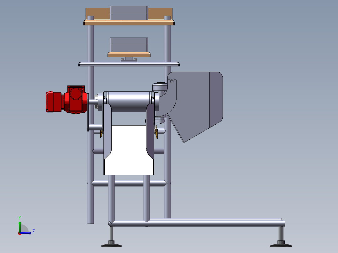 链板输送机（链板给料机）左视图