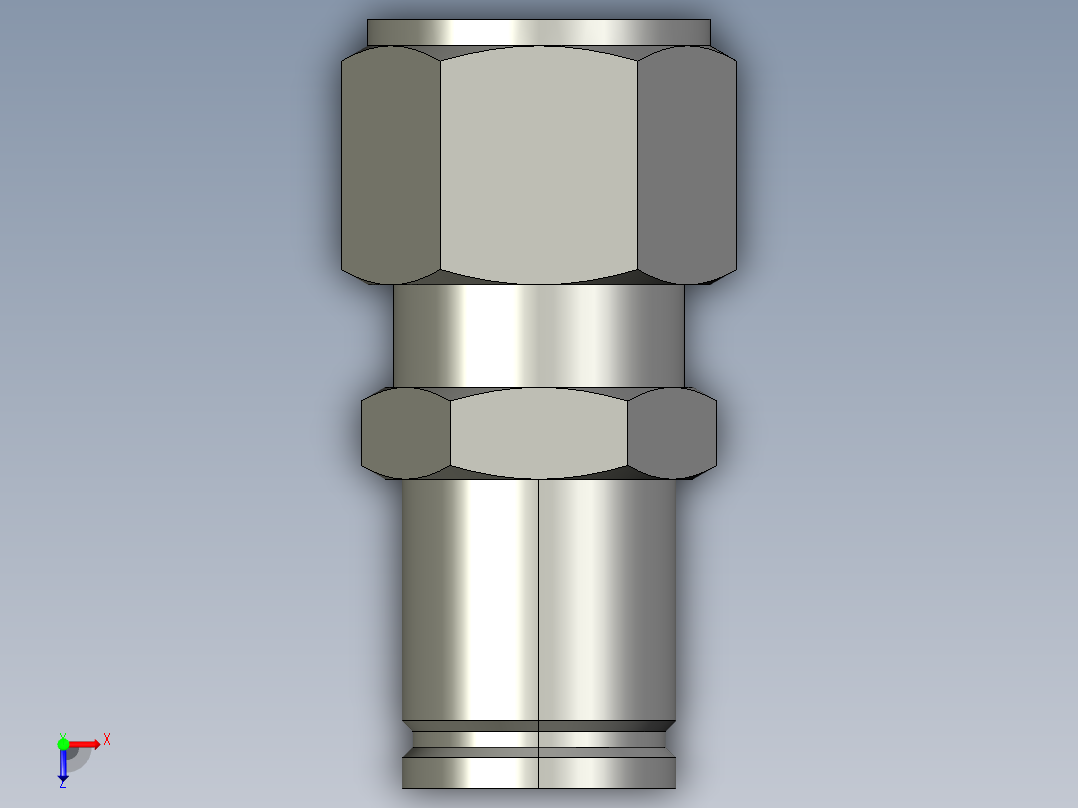 卡套式工业通用硬管接头16-12_trbu-s俯视图